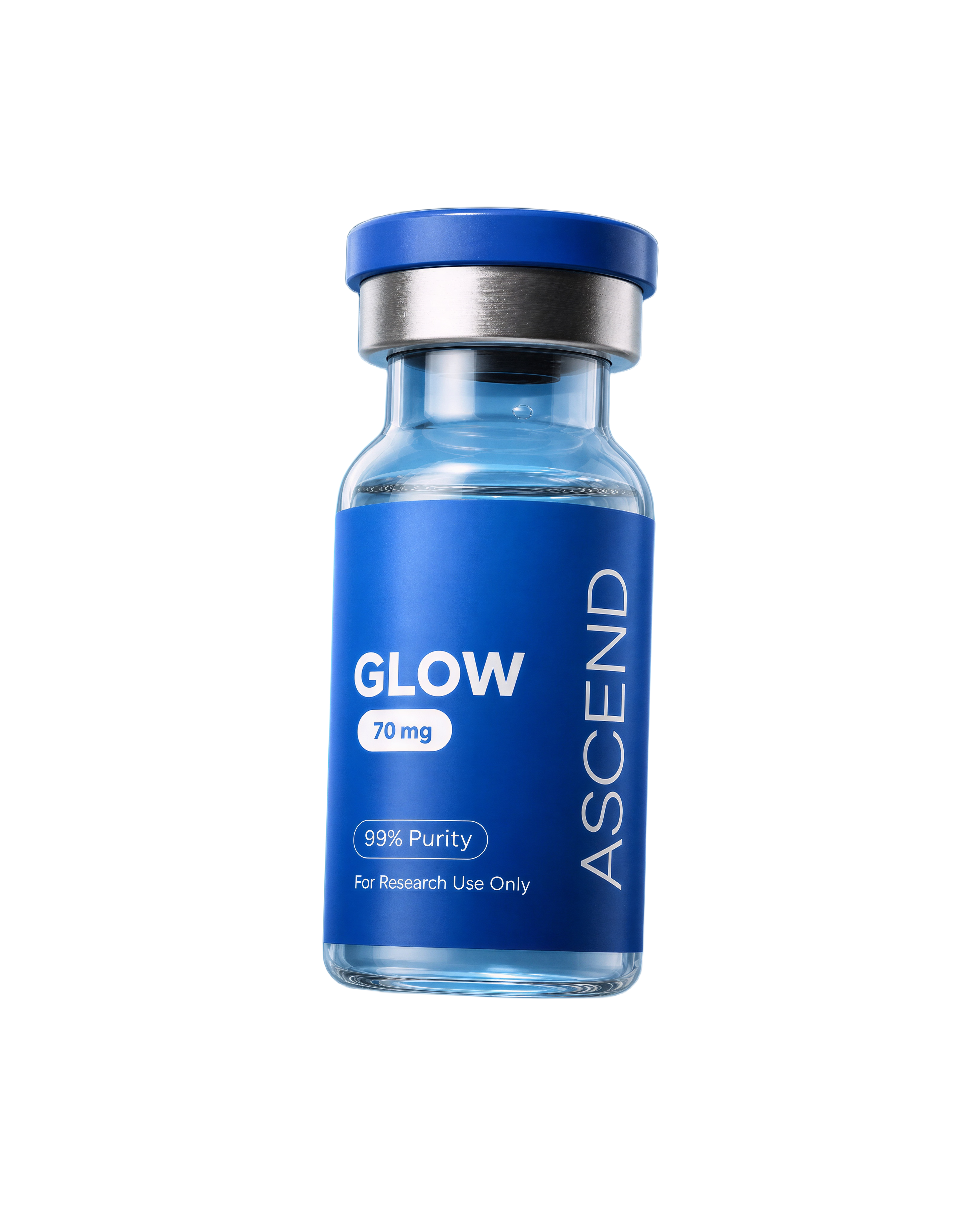 Ascend Science GLOW research vial verified for purity and potency